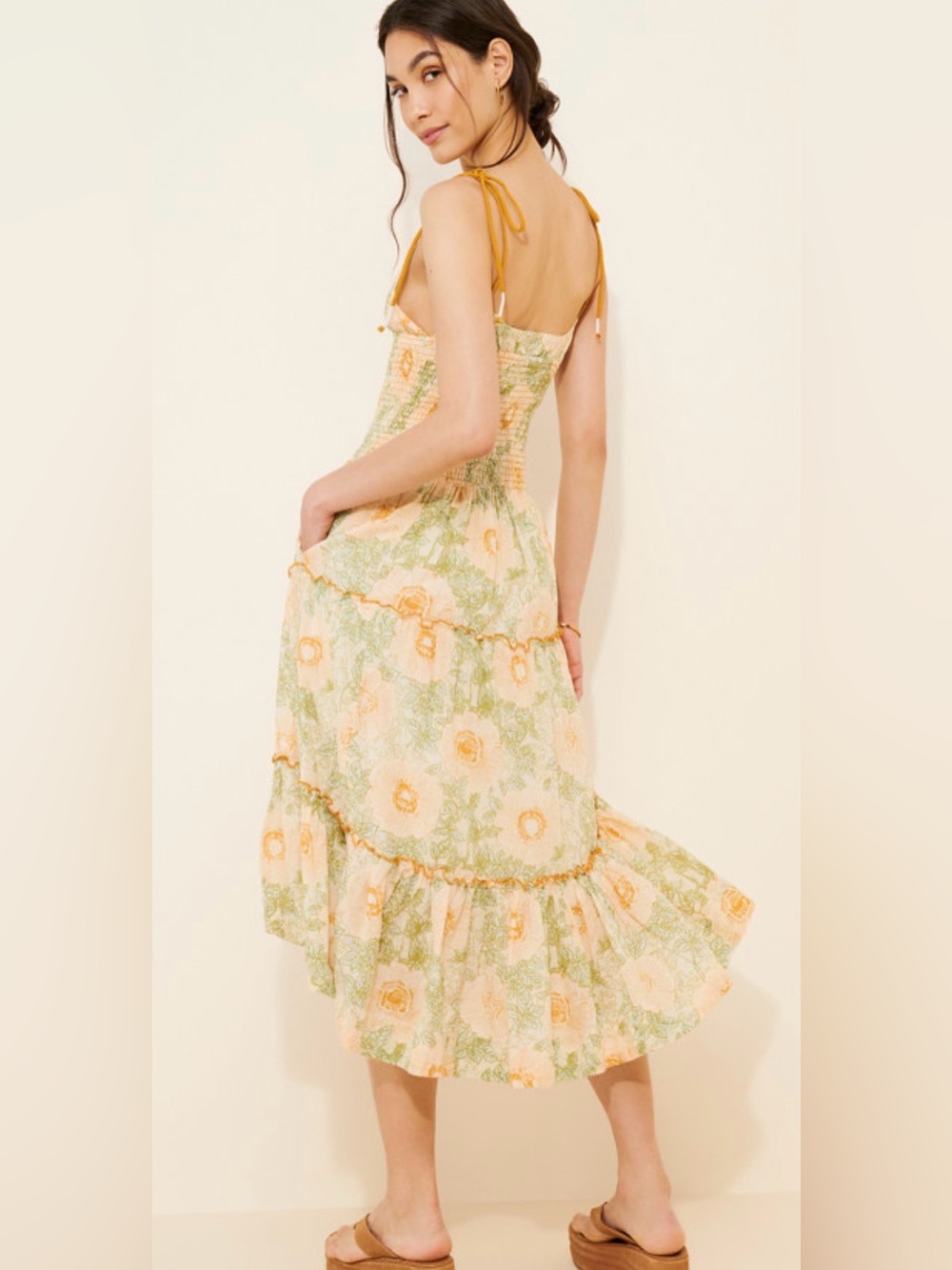 FREE PEOPLE Adriel Midi Dress size small - Picture 2 of 13
